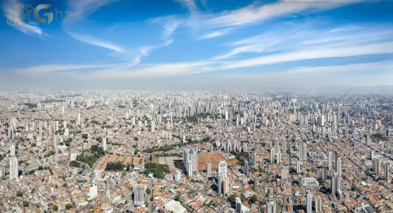 Vista de drone do bairro do Carrão com destaque para o Novo Mundo Carrão