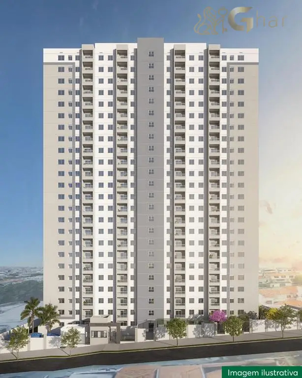 Fachada com portaria do condomínio Parque Holandês na Cidade Ademar SP