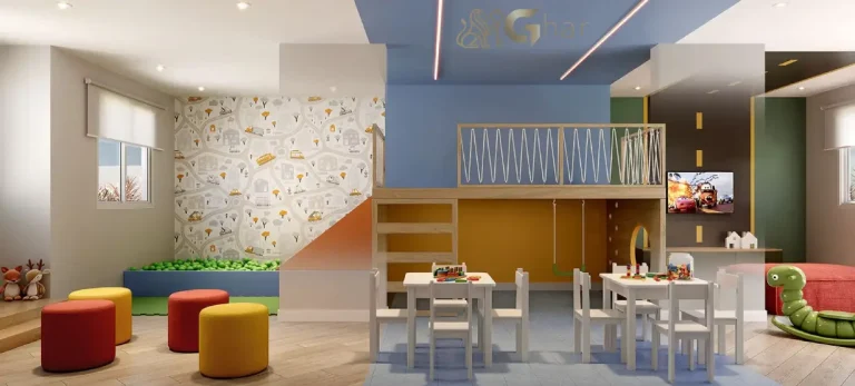 Brinquedoteca do condomínio Praça Santo Antônio em Santo Amaro para lazer infantil