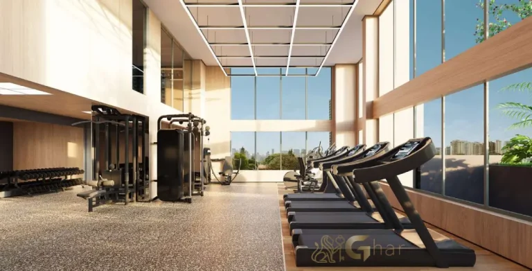 Academia fitness do Quintessence Campo Belo com equipamentos modernos