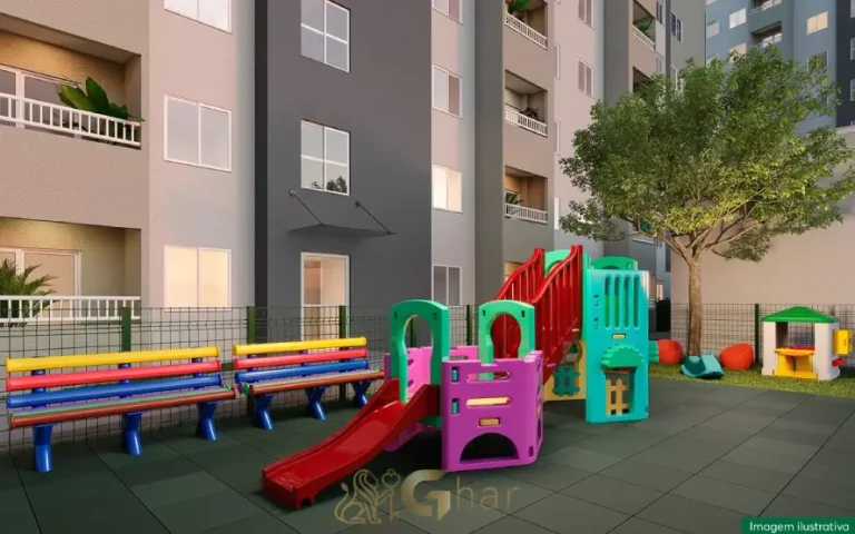 Playground infantil do condomínio Recanto do Limoeiro no Limão SP