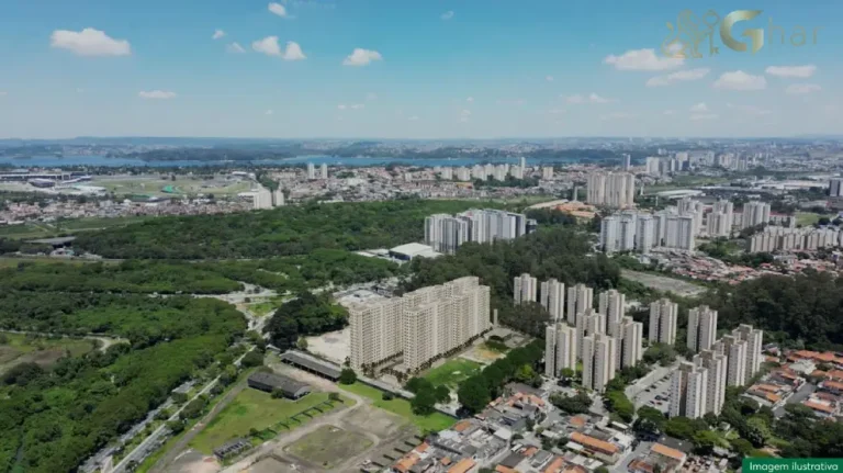 Vista aérea do condomínio Residencial Estoril em Interlagos São Paulo