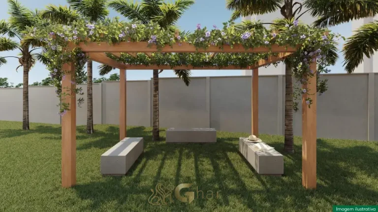 Gazebo para convivência no Residencial Estoril em Interlagos