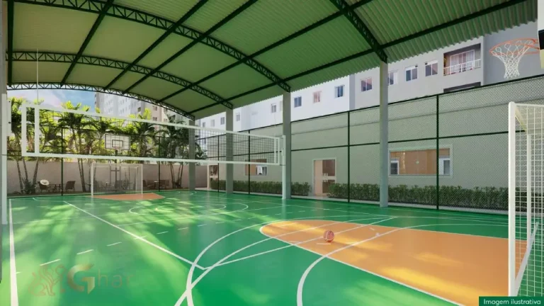 Quadra recreativa coberta do Residencial Estoril em Interlagos