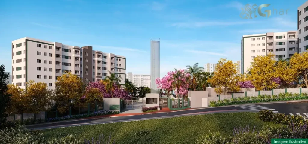 Fachada e portaria do Residencial Poente Dos Tucanos em Pirituba, São Paulo