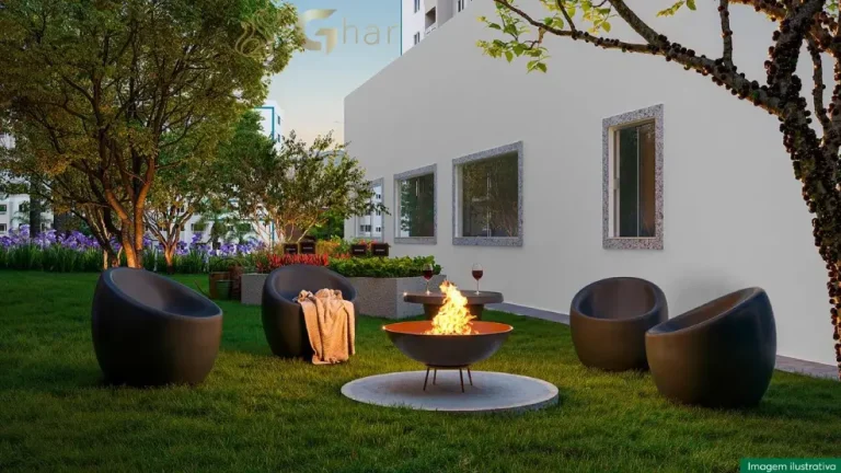 Praça do fogo e horta do Residencial Poente Dos Tucanos em Pirituba, condomínio de apartamentos em São Paulo