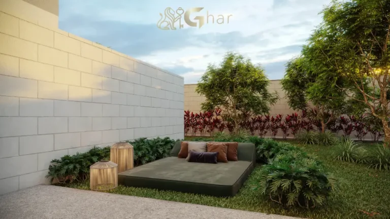 Espaço zen do Residencial Silverstone em Interlagos com área de descanso e convivência ao ar livre