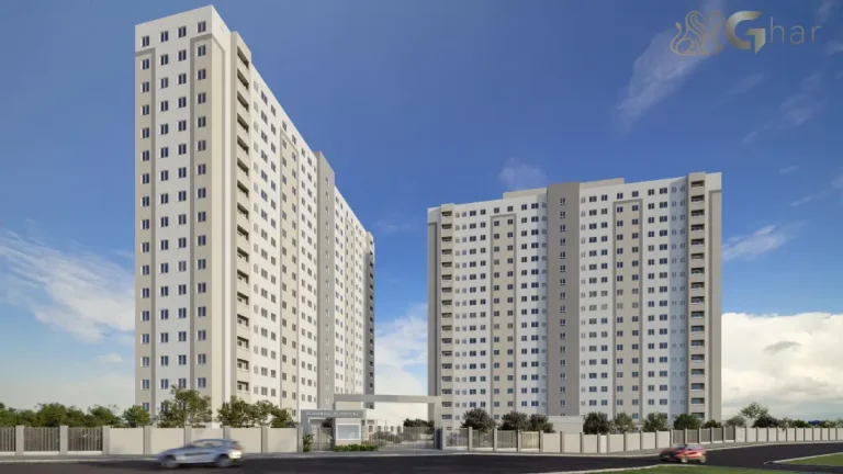 Fachada do Residencial Silverstone em Interlagos condomínio de apartamentos na Zona Sul