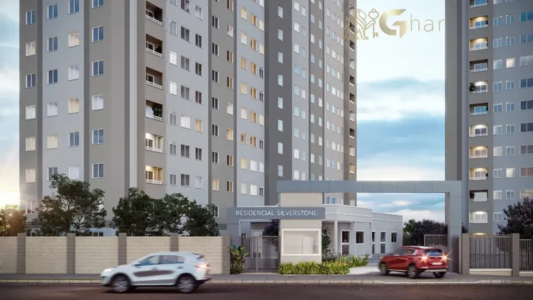 Portaria do Residencial Silverstone em Interlagos com acesso controlado ao condomínio