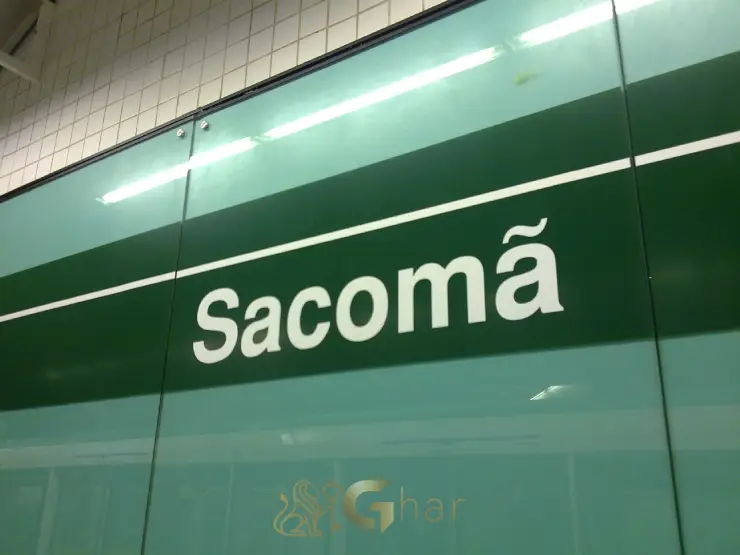 Placa do bairro Sacomã na Zona Sul de São Paulo