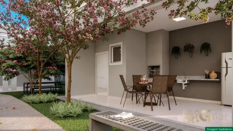 Churrasqueira do condomínio Saint Virginia no Itaim Paulista com área de lazer completa