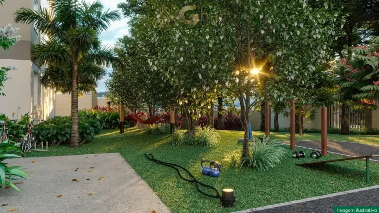 Área fitness externa e redário do condomínio Saint Virginia no Itaim Paulista