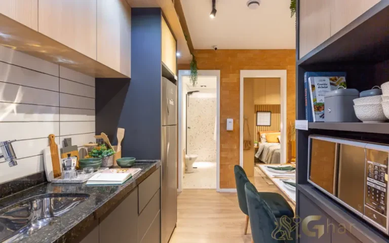 Cozinha Moderna Do Apartamento Decorado Silver Lyne Pirituba