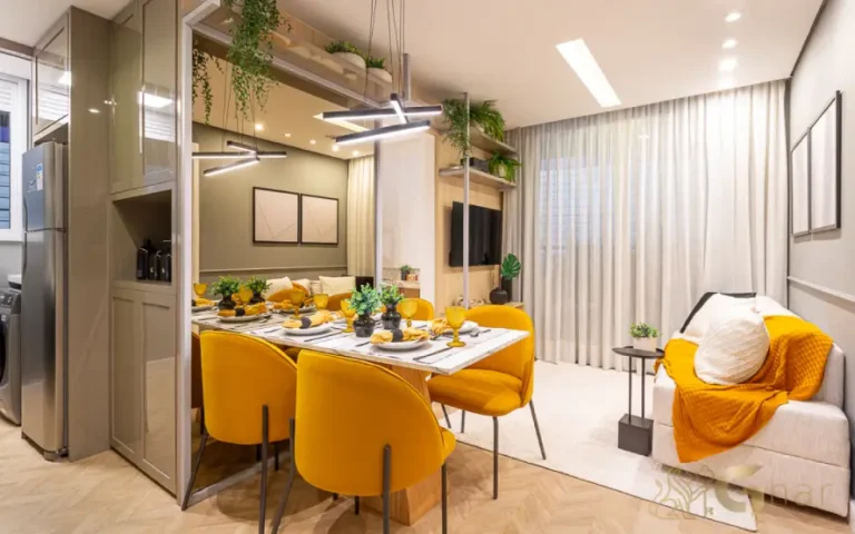 Sala De Estar E Jantar Do Apartamento Decorado Silver Lyne Pirituba