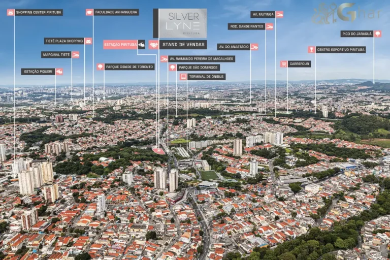 Vista Aérea Do Bairro Pirituba Com Silver Lyne Pirituba