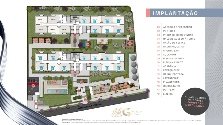 Implantação Do Térreo E Lazer Do Condomínio Silver Lyne Pirituba