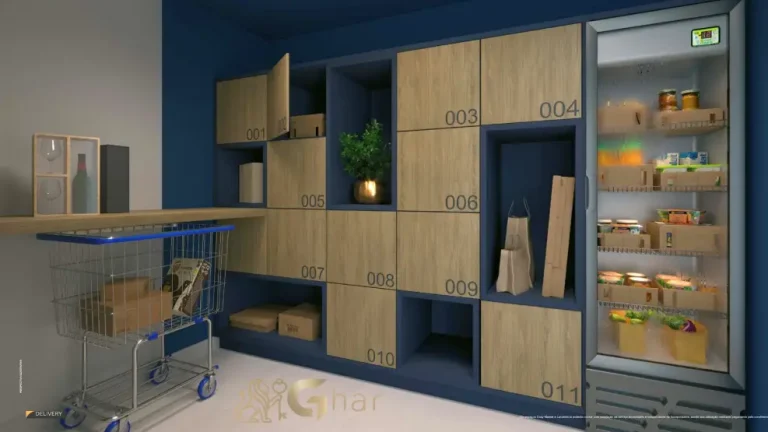 Espaço delivery do condomínio Singular Butantã para recebimento de encomendas