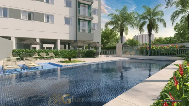 Piscina adulto e infantil do condomínio Singular Butantã com lazer completo