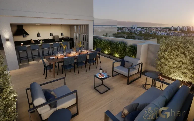 Espaço gourmet do condomínio Soul Miguel Yunes em Interlagos SP