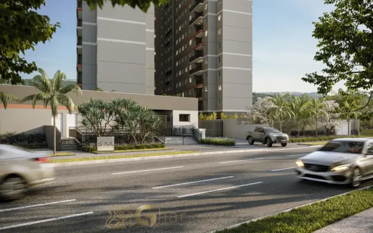 Portaria e acesso do condomínio Soul Miguel Yunes em Interlagos SP