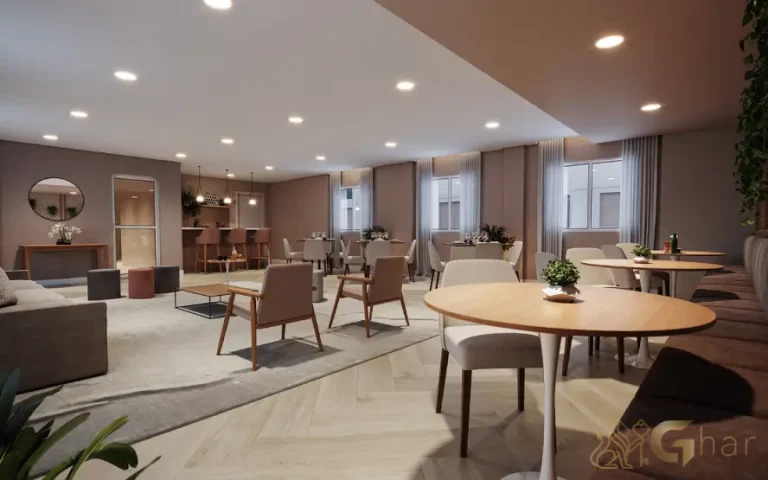 Salão de festas do condomínio Soul Miguel Yunes em Interlagos SP