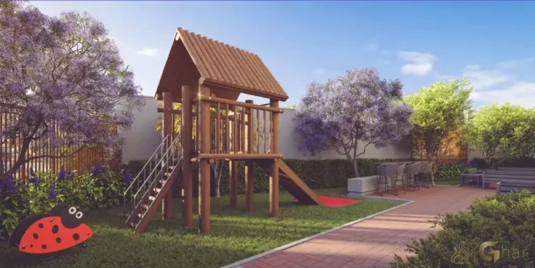 Área comum com academia e playground no condomínio Supreme Anália Franco