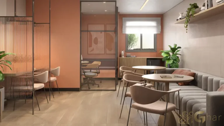 Coworking do condomínio Supreme Anália Franco com ambiente funcional