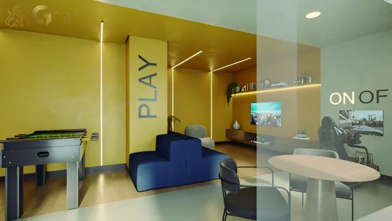 Salão de jogos do condomínio Supreme Anália Franco com espaço de entretenimento