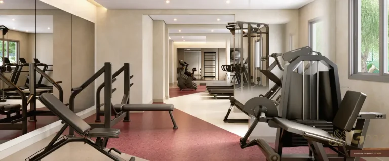 Academia fitness do condomínio Supreme Vila Romana equipada e moderna