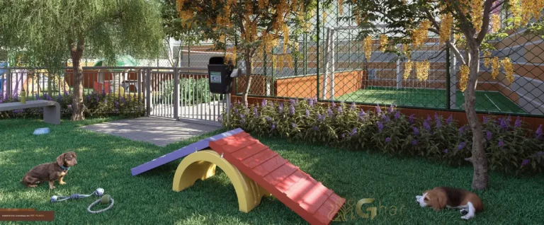 Pet place do condomínio Supreme Vila Romana com área exclusiva para animais