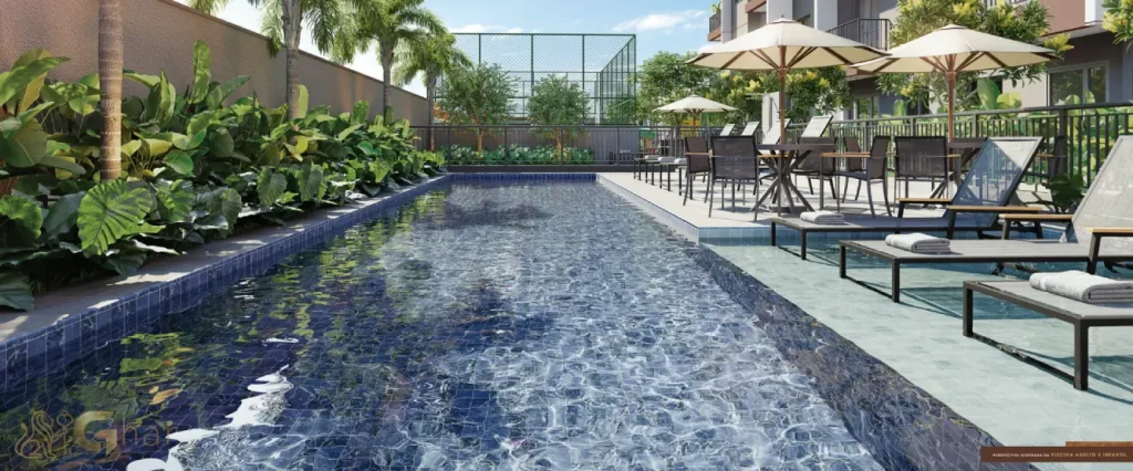Piscina adulto e infantil do condomínio Supreme Vila Romana
