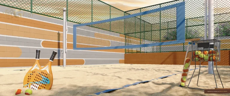 Quadra de beach tennis no condomínio Supreme Vila Romana na Vila Romana, São Paulo