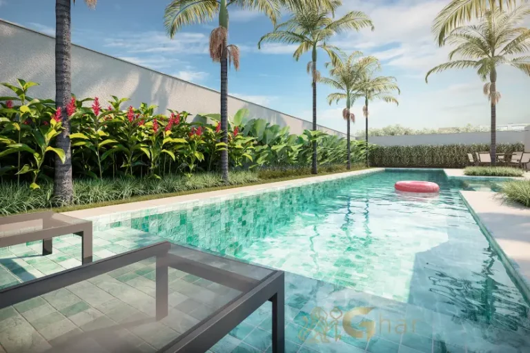 Piscina do condomínio The One Chácara Santo Antônio com lazer completo na Zona Sul de São Paulo