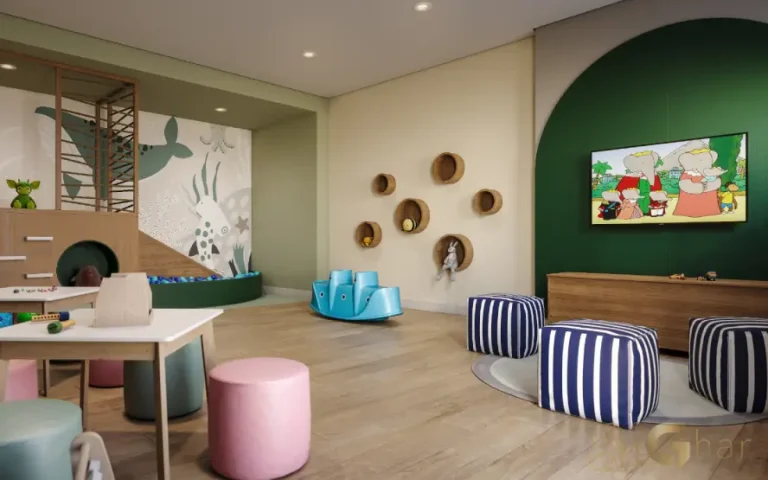 Brinquedoteca do The One Granja Julieta, condomínio familiar na Zona Sul de São Paulo