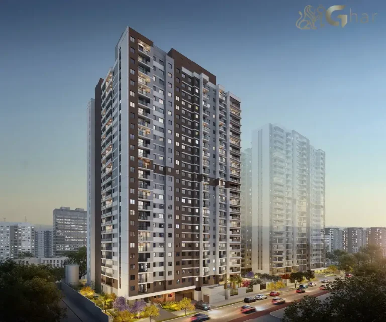 Fachada do The One Granja Julieta, condomínio de apartamentos na Chácara Santo Antônio