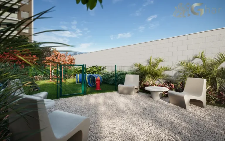 Praça pet no The One Granja Julieta, condomínio com lazer pet friendly em São Paulo