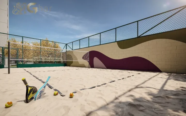 Quadra de beach tennis no The One Granja Julieta, apartamentos na Chácara Santo Antônio em São Paulo