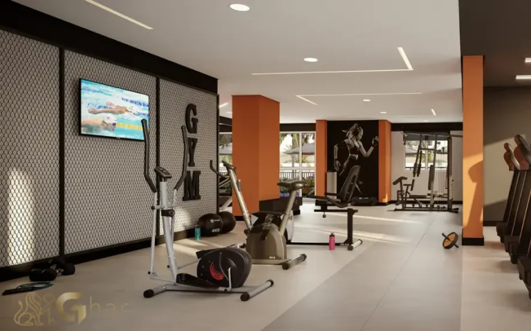 Academia fitness do The Place Barra Funda equipada para atividades físicas