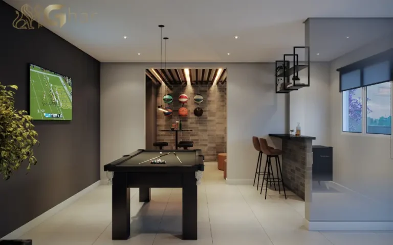 Sport bar do The Place Barra Funda com ambiente para convivência e entretenimento