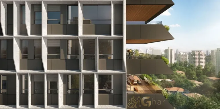 Fachada com varandas do Tonino Lamborghini Apartments San Paolo no Jardins