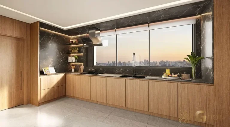 Cozinha decorada do apartamento de 252 m² no Tonino Lamborghini Apartments San Paolo