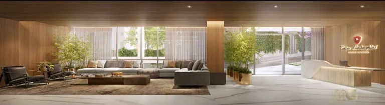 Lobby do Tonino Lamborghini Apartments San Paolo com arquitetura sofisticada