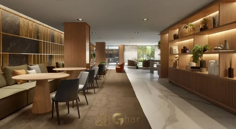 Detalhe do salão de festas do Tonino Lamborghini Apartments San Paolo no Jardins