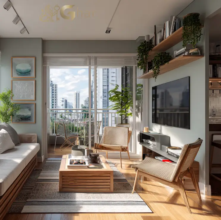 Apartamento Decorado Com Living E Varanda No Union Braz Leme Santana