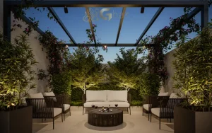 Wine lounge do condomínio Uniq Panamby com ambiente sofisticado para confraternizar