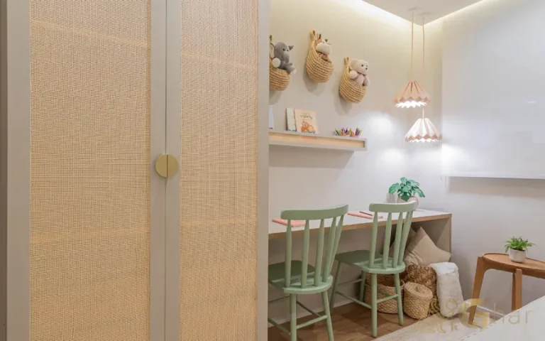 Quarto infantil do apartamento decorado no Urban Vila Maria com ambiente funcional e aconchegante