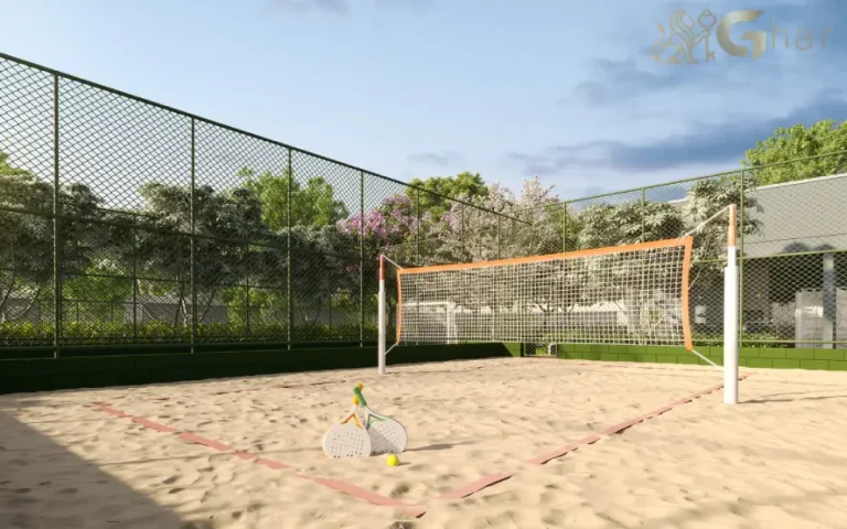 Quadra de beach tennis no condomínio Urban Vila Maria