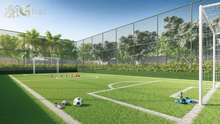 Quadra com grama sintética no condomínio Urban Vila Maria para lazer e esportes