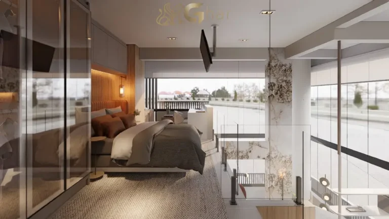 Apartamento decorado studio duplex – pavimento superior no Verde Città