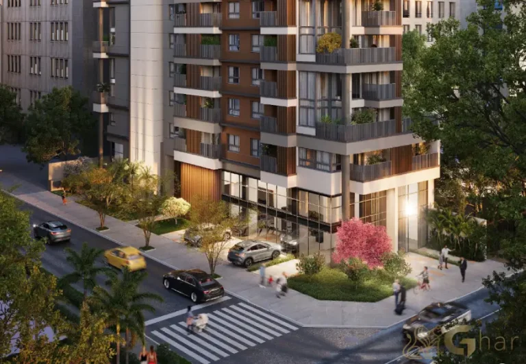 Portaria e acesso do condomínio Verde Città na Consolação